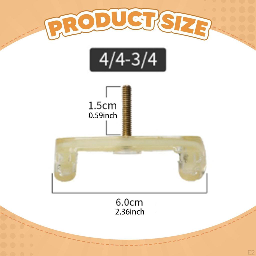 Violin Shoulder Rest Feet Repair Parts Anti Slip Rubber Compact Easy To Install Universal Musical