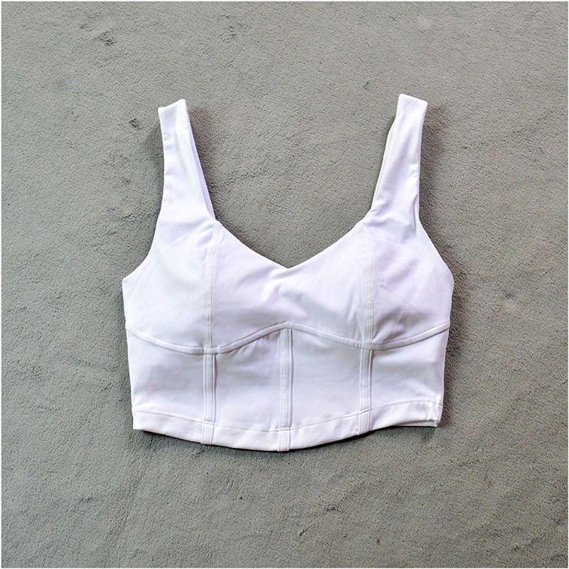 

Sports Yoga Slimming Bra Miscellaneous Easy to Wear Sample Quick-Drying Stretch Intimates Fitness Running Belt Chest Pad Bra White (blemish stain) S(4)