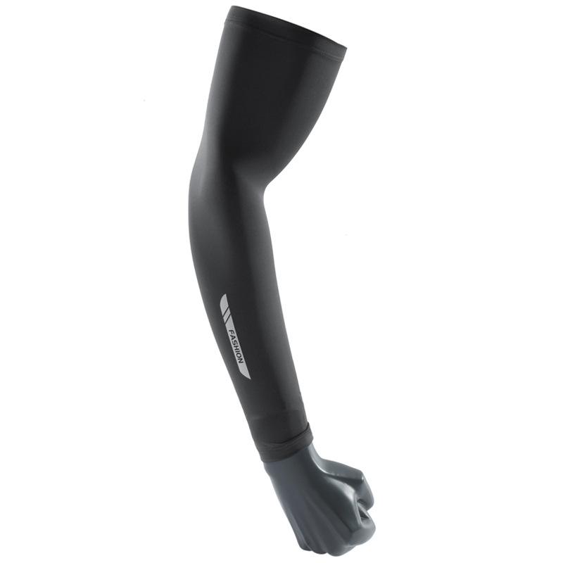 Summer new men's sunscreen ice silk sleeves UV protection driving cycling long arm sleeves outdoor sports