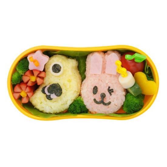 Sato Metal Industries SALUS Animal Rice Ball Mold 4-Pack (Rabbit, Fish, Panda, Chick)
