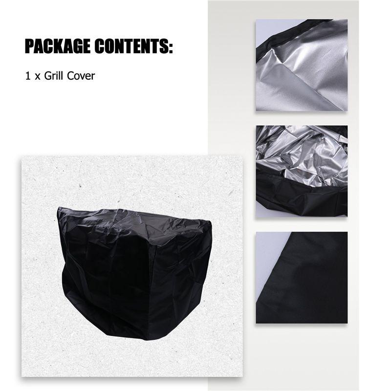 2025 Trend Waterproof BBQ Cover Barbeque Rolling Cart Grill Cover For Weber Q1000 Q2000 Series Protector ,UV Resistant