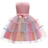 Unicorn Tutu Dress for Girls - Rainbow Princess Birthday Party Dress + Halloween Costume, 2-in-1 Kids Fancy Dress