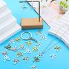 100 Pcs Bow Charms for Jewelry Making DIY Accessories Bowknot Keychain Charms Alloy Bow Shape Charms for Earrings Necklaces Bracelets Crafting
