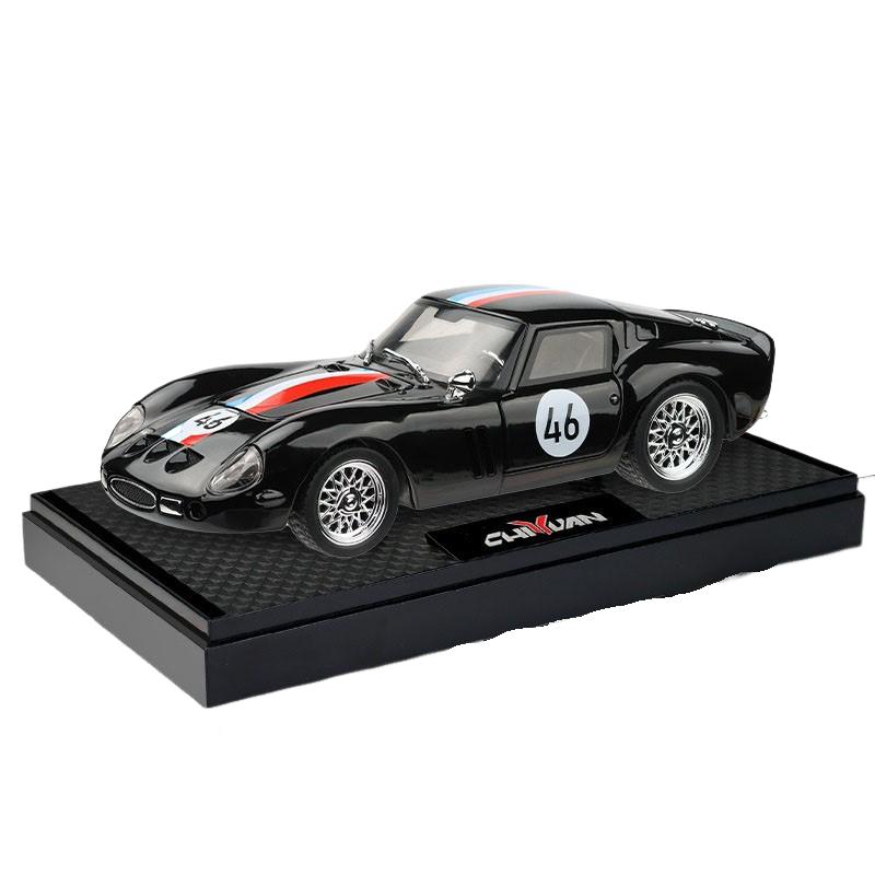 

1/32 Scale Classic Racing Ferrari 250 Gt0 Supercar Alloy Toy Car Model Sound and Light Comeback Collection Display Children s Gift чёрный