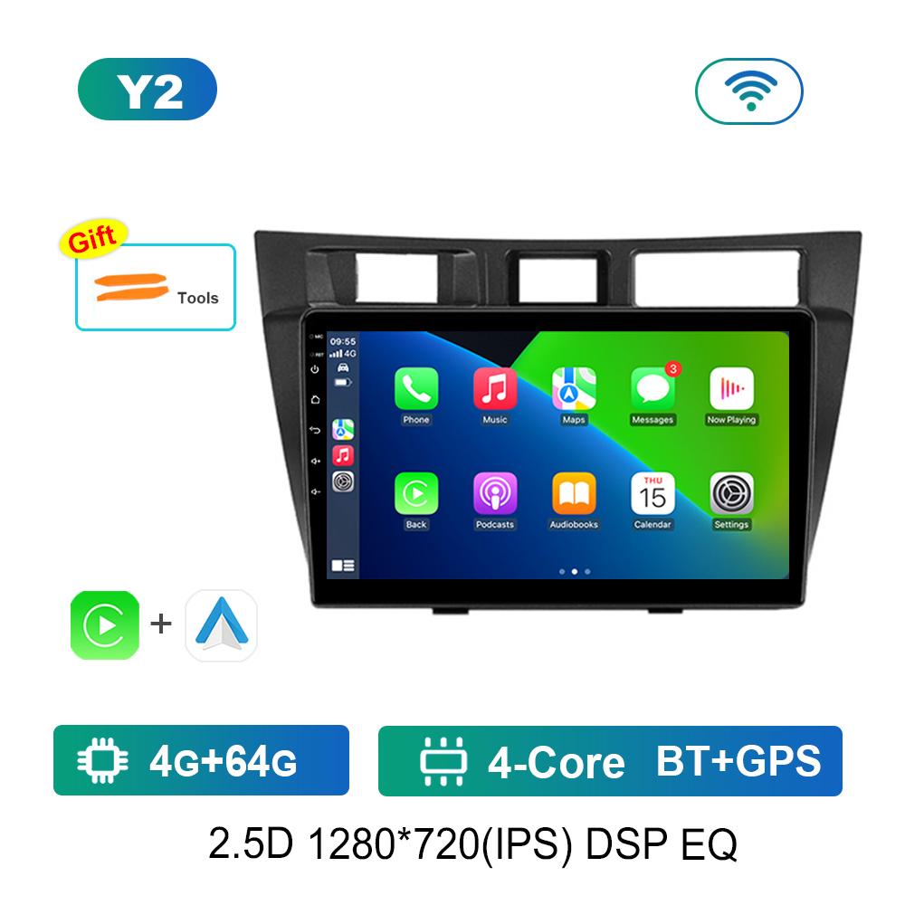 Carplay for Toyota Mark II 9 GX110 2000 - 2007 Android OS Car Audio Multimedia Player BT GPS Navi 4G+WiFi Head Unit IPS Screen