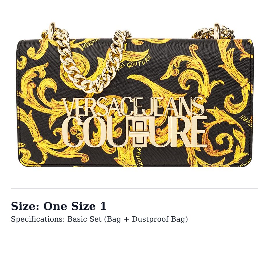 VERSACE JEANS COUTURE Polyester Handbag, Shoulder