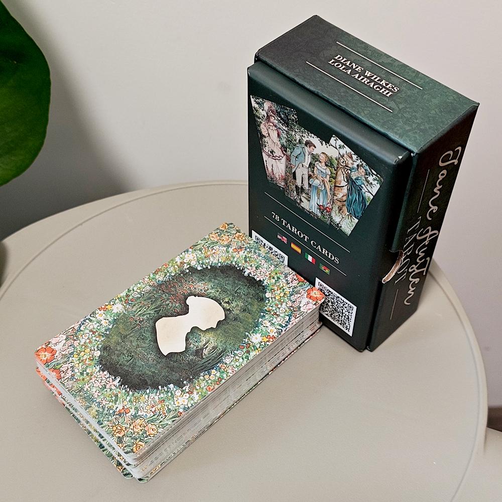 12*7cm Jane Austen Tarot in Rigid Box - A Regency Romance Divination Deck for Literature Lovers, 78-Card Deck