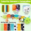 Caterpillar Musicale Morbida Peluche per Neonati Giocattoli Educativi Interattivi Sensoriali per Bambini Carini Giocattoli per il Tummy Time