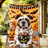 Halloween Garden Flag  11.8x1.7.7  Inch Vertical Double Sided Seasonal Yard Decoration For Outdoor Use