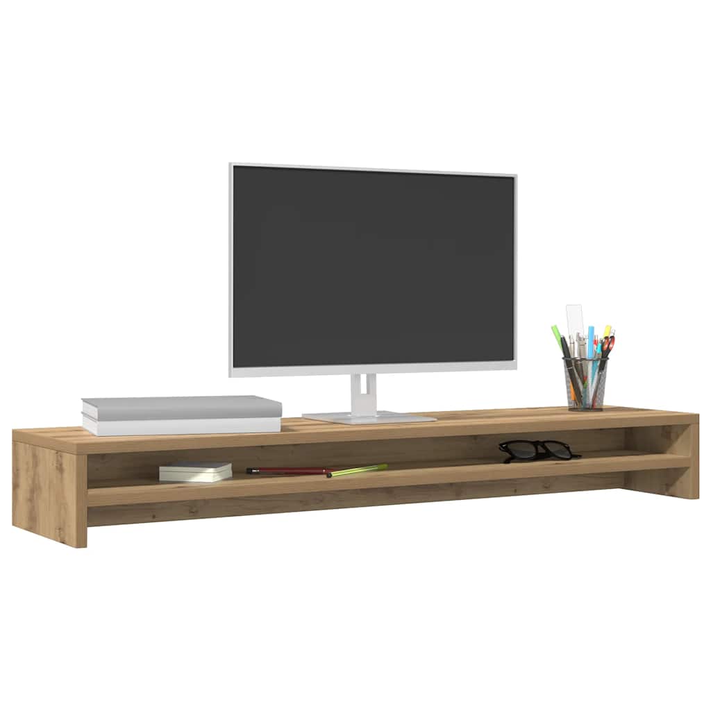 Vidaxl Podstawka Pod Monitor, Dąb Artisan, 100X24X13 Cm