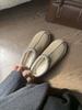 Grape Mother Piled Thickened Cotton Shoes Fashionable Thick-soled Fluffy Shoes Piled Warm Korean Version Snow Boots Cotton Slippers Winter