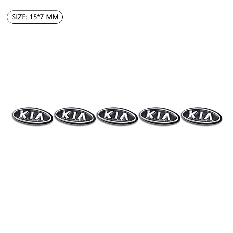 LRVA9 Aluminum Alloy Car Remote Key Fob Emblem Badge Sticker For KIA EV6 Stinger RIO Sorento Picanto Ceed K5 K9 Carnival Niro Sportage