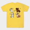 New Fashion Men T Shirt Cutie Dogs Group Print Short Sleeve Tops Tees Casual