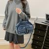 Vintage Denim Women's Bag Large Capacity Stitching Tote Women's Bag