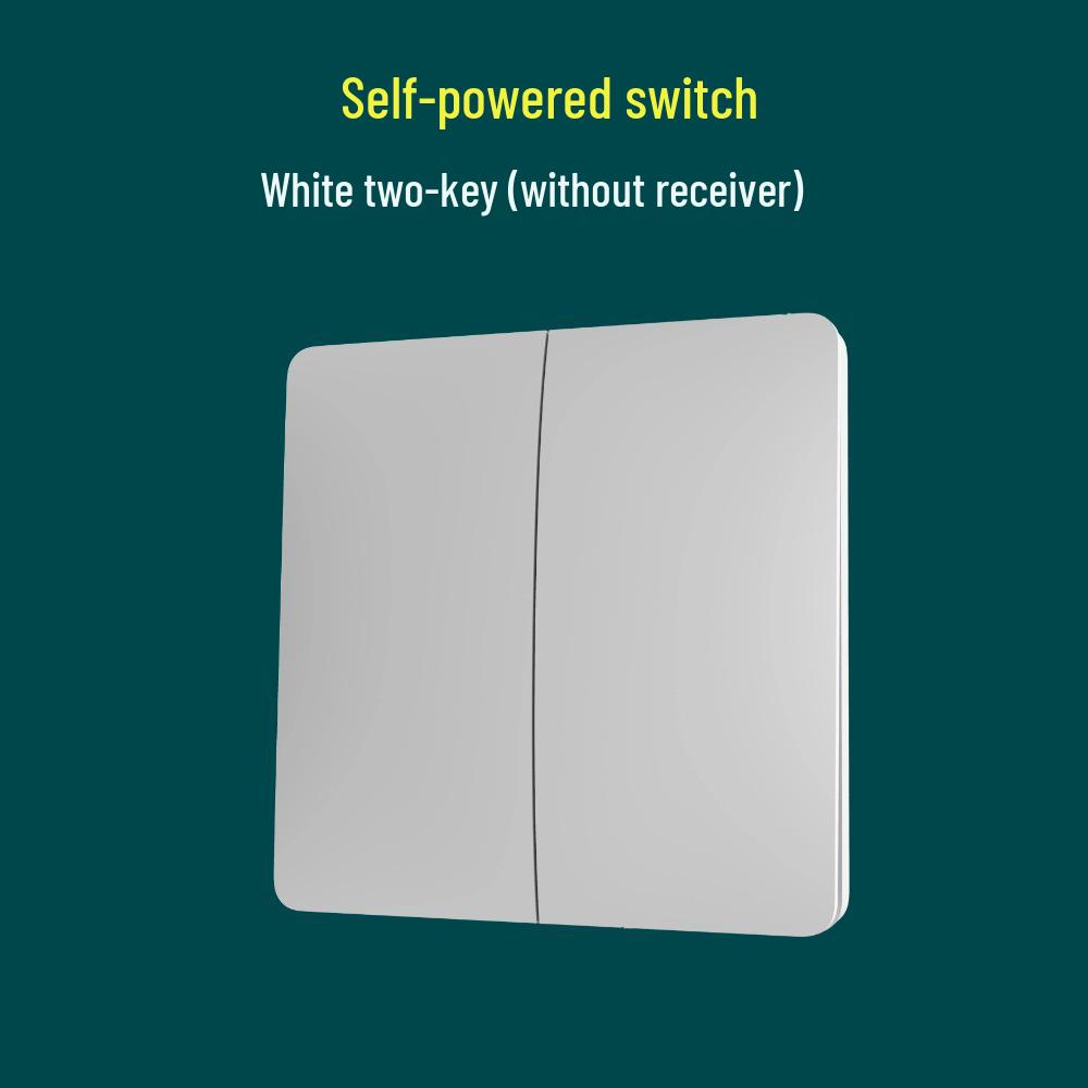 Întrerupător de lumină wireless cu auto-alimentare cu buton mare - Nu necesită cablare sau baterii