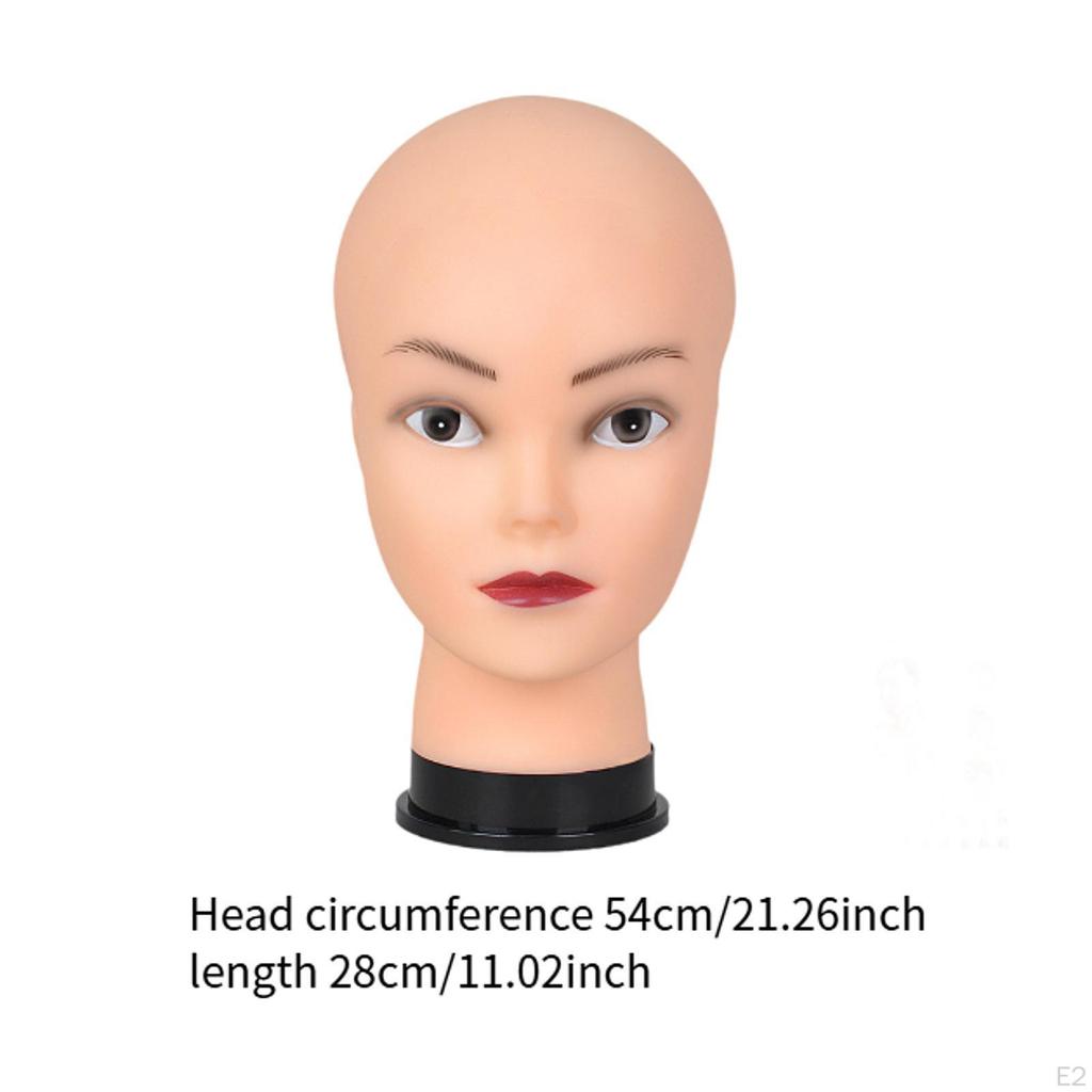 Bald Female Mannequin Head,Lightweight Professional,Sturdy Cosmetology Makeup Training Head for