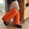 Warm Boot Covers Winter Foot Warming Covers Cozy Faux Fur Leg Warmers  for Women Girls