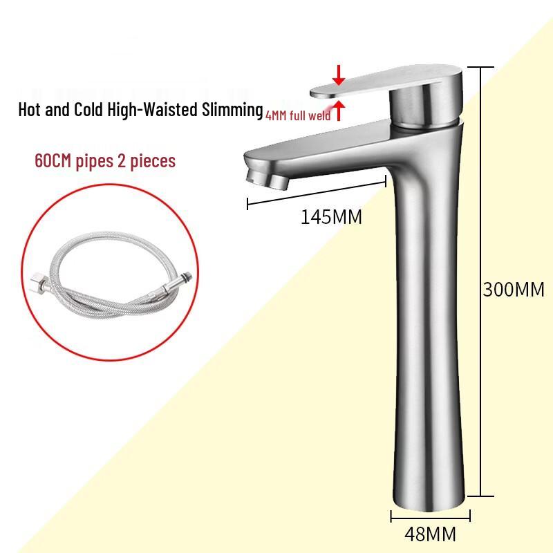 Taiyouyuan Stainless Steel Single Cold Basin Faucet