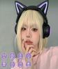 GHDVOP Bluetooth Cat Ear Wireless Gaming Headset with Cat Ear Gaming Wired and Perfect for Working from Online Entrance and New Gifts 5.0 Headphones,