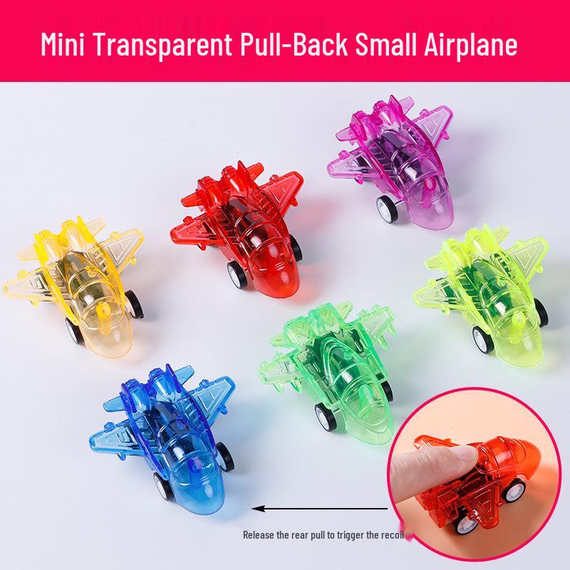 Transparent Mini Pull-Back Fighter Jet Toy Airplane for Kids 1.1