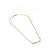 [Alavel] Necklace for Women and Men [Metal Hypoallergenic] Leave-on Chain, Delicate Bar, Pipe, Mirror Finish, Thin, Extra Fine, Gold, Silver, Pair