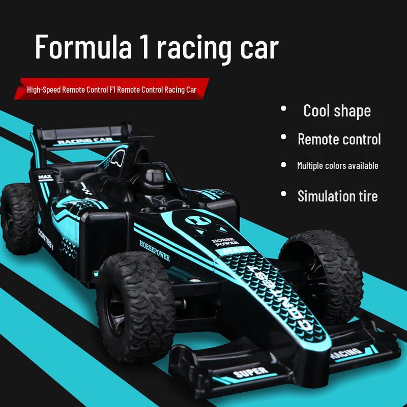 F1 High-Speed Drift Remote Control Car for Kids with Lights & Spray - Four-Wheel Drive