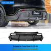 Tesla Model YL CMST Style Real Carbon Fiber Front & Rear Lip Hood Kit