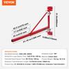 Electric Hoist Support Arm, 600 kg Max Load Capacity, Electric Hoist Holder Swing Arm with Pole, Steel Hoist Frame, 180° Swivel Scaffold Hoist Lifting