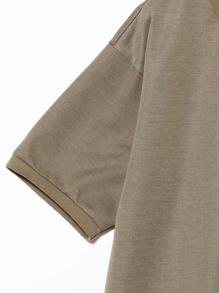 Beams S/S Polo Tech Polo Shirt, Men's, Taupe, Size L