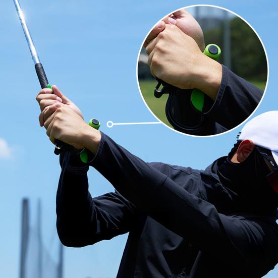 Golfový trenažér švihu Okamžitá zpětná vazba založená na pocitu Golfová pomůcka pro trénink zápěstí Základní korektor držení těla při švihu pro začátečníky