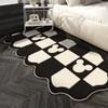 Carpet Bedroom Bed Blanket Sleep and Sit Wash and Rub Black Thickened Plush Room Bay Window Floor Mat