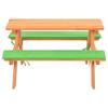 Kids  Picnic Table with Benches 89*79*50 Cm Solid Pine Wood