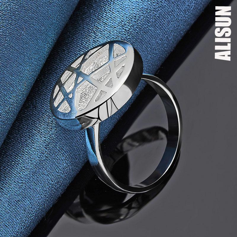 925 Sterling Silver Round Interwoven Ring Fashionable Wedding Jewelry