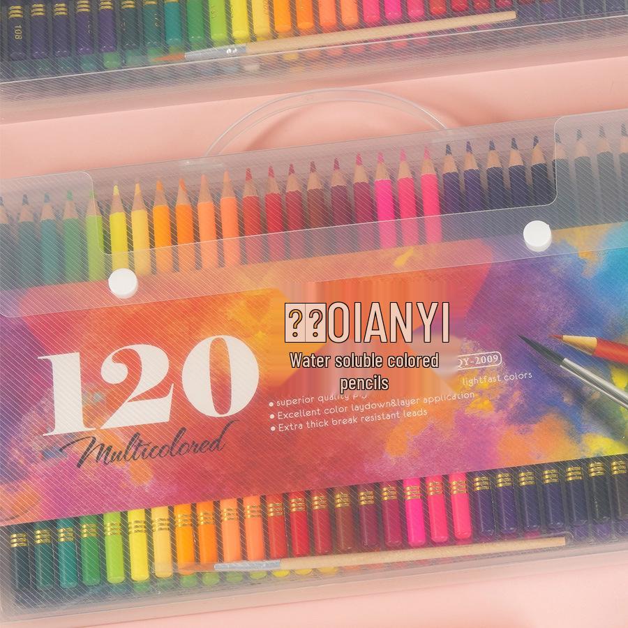 Matite Colorate Qianyi: 180 Matite Colorate a Base di Olio e 72 Idrosolubili per Principianti e Bambini