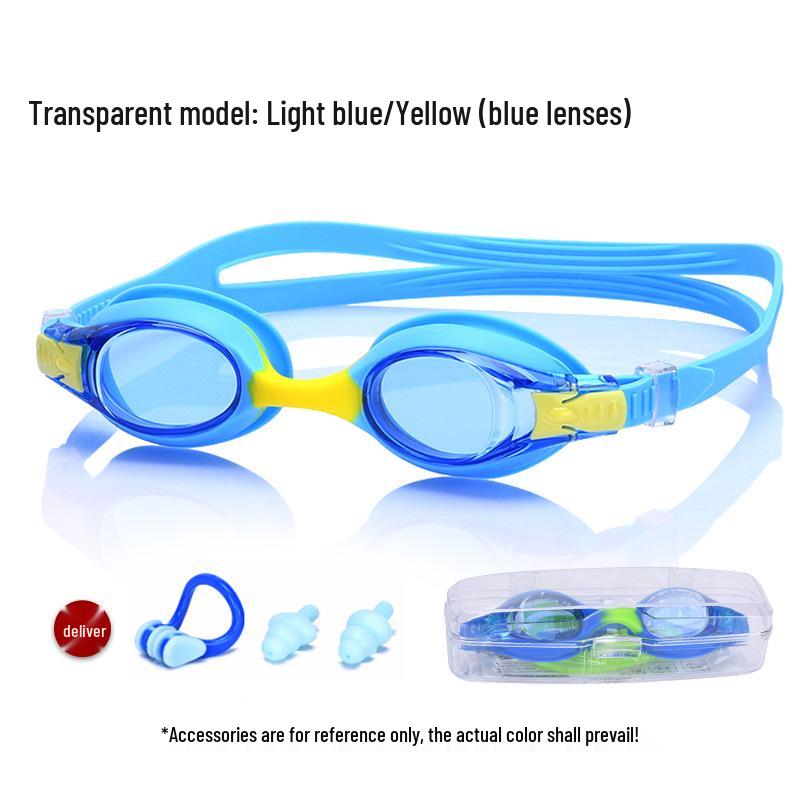 Children's High-Definition Waterproof Anti-Fog Silicone Goggles - Protective Eyewear for Boys and Girls