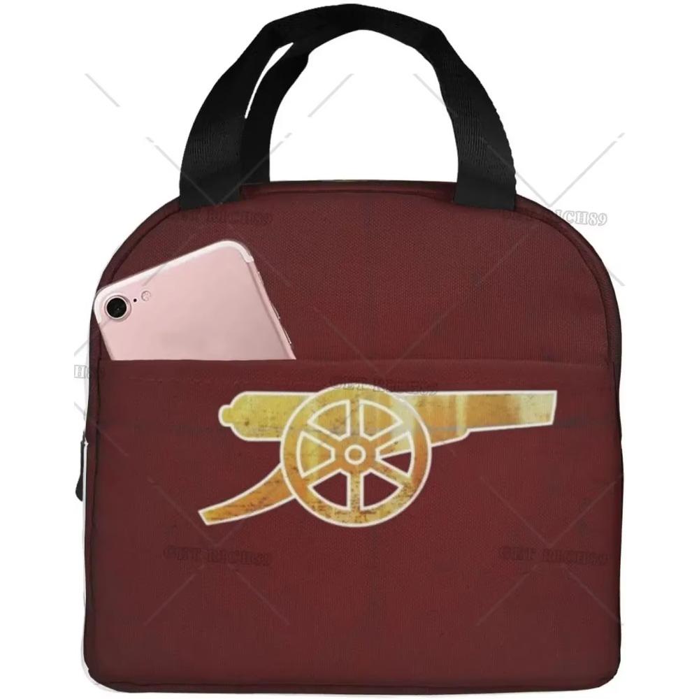 

Сумка-холодильник для ланча Gun Lunch Bag, женская сумка-тоут, изолированная коробка для ланча, водостойкая, термоконтейнер с мягкой подкладкой для пикника и путешествий 22x20x13CM бежевый