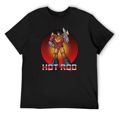 Hot Rod Autobot Transformer G1 V2 T-Shirt Blacks Aesthetic Clothing Hippie Clothes Customs T Shirts for Men