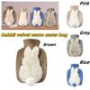 Mengmeng Rabbit Warm Hands Winter Water Injection Hot Water Bag PVC Thick Plush Warm Handbag Home Explosion Proof Warm Water Bag