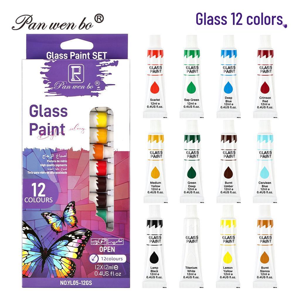 25ml Acrylic Paint Set for Textiles, Glass, and Watercolor Art Projects