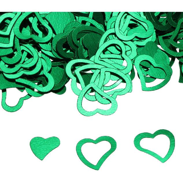 ONLYKXY 1200Pcs Love Heart Shaped Confetti, Table Wedding Decoration, Glitter Confetti for Wedding Party (Silver)