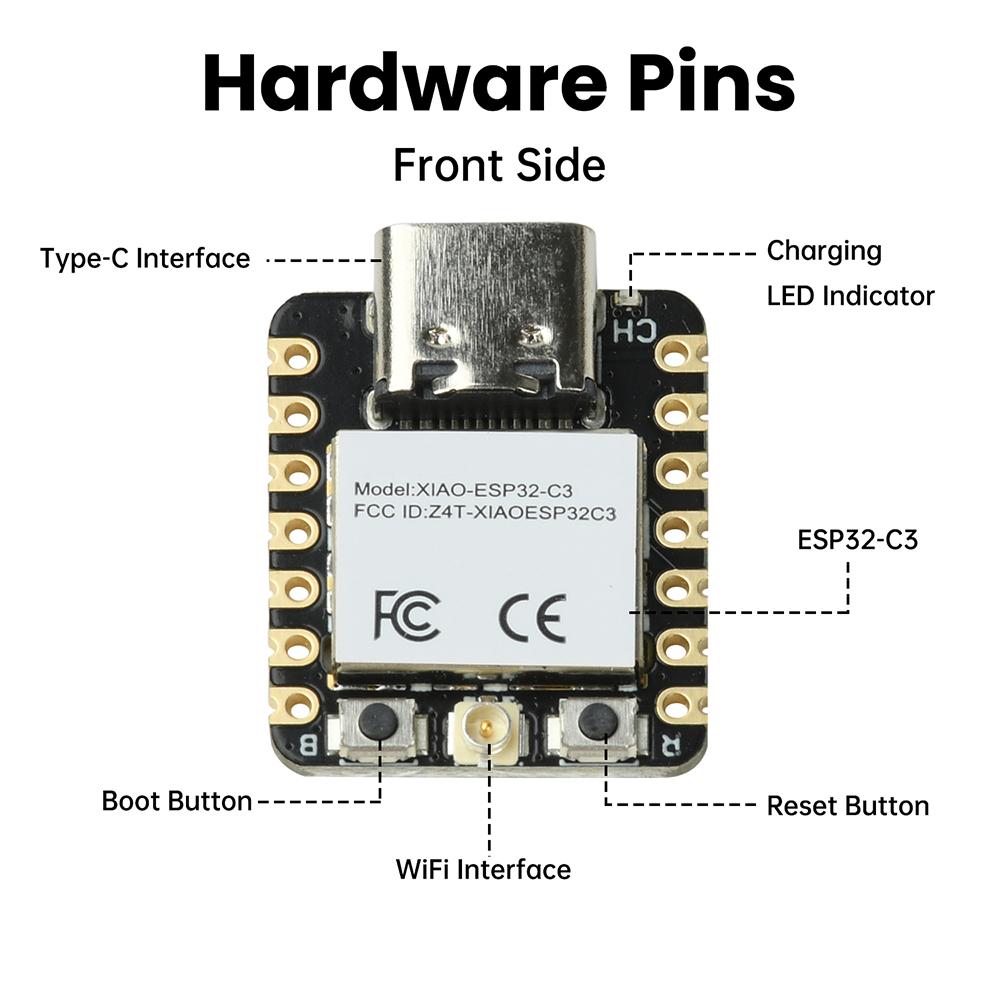 ESP32-C3 SoC WiFi BT Development Board Seeed Studio Xiao Low Power BT Wifi Dual Mode Development Board Type C