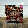 1PC Friends Blanket Flannel Throw for Sofa, Indoor, Camping, Living Room, Office, Chair, And Bed Soft Birthday Christmas Gift