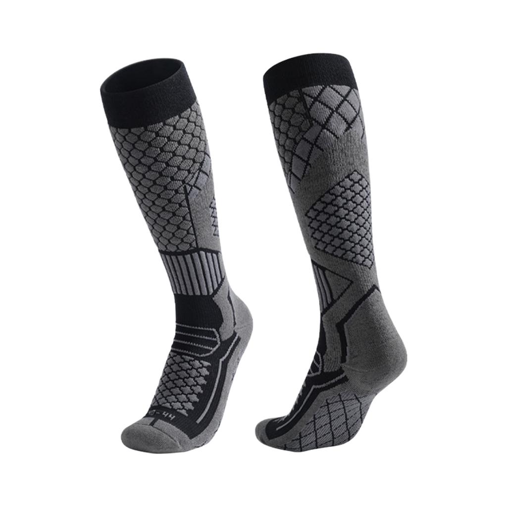 Winter Thermal Ski Socks for Men Women with Compression Support Quick-Dry Anti-Slip Hiking Snowboard Socks 1 Pair