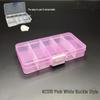 10-Grid Detachable Plastic Storage Box for Tools and Accessories