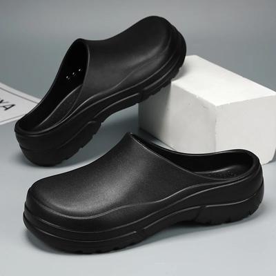 Pantoufles pour hommes Sabots de jardin pour hommes Chaussures de chef Sabots de cuisine pour femmes Chaussures de sabot confortables Chaussures d'extérieur imperméables et résistantes à l'huile