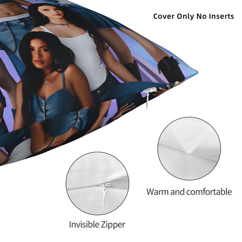 Katseye Kpop Music Pillow Cover Cute Funny Pillow Case For Living Room Sofa Soft Pillowcases Gift