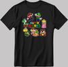 Super Mario Bros. White-Black Men/Women T Shirt AB200