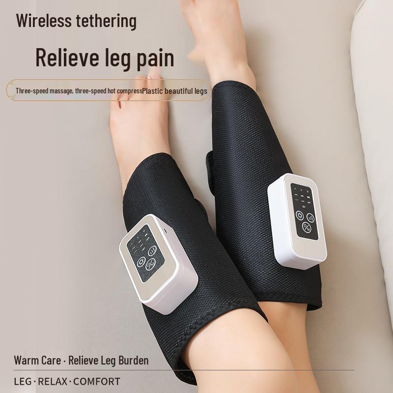 Korean Electric Leg Massager: Multi-functional Air Wave, Hot Compress & Calf Slimming Device.