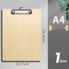 A4 Wooden Clipboard with Writing Pad for Office, School, and Storage Use.