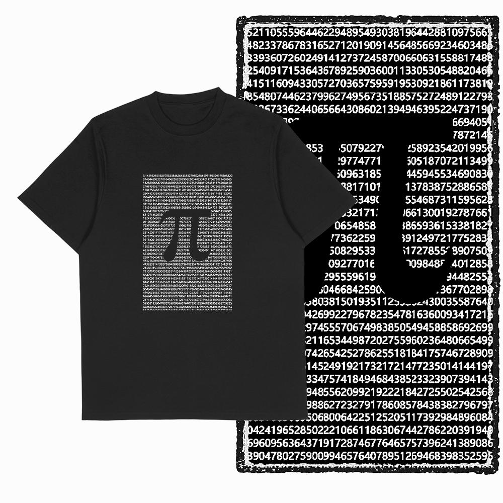 Coolmind SC 100% Cotton math lover pai Graphic T shirt fo men Cool math Big Size vintage BLACK men's novelty tee shirt